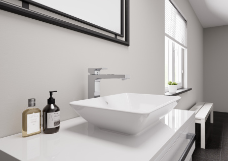 Смеситель для раковины без донного клапана Hansgrohe Vernis Shape 71591000 хром