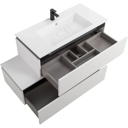 Тумба под раковину Cezares SLIDER-1000-1C-SO-BO Bianco Opaco
