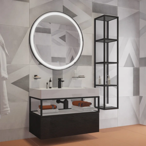 Зеркало (60,7х60,7) Cezares CZR-SPC-CADRO-600-LED-TCH-WARM