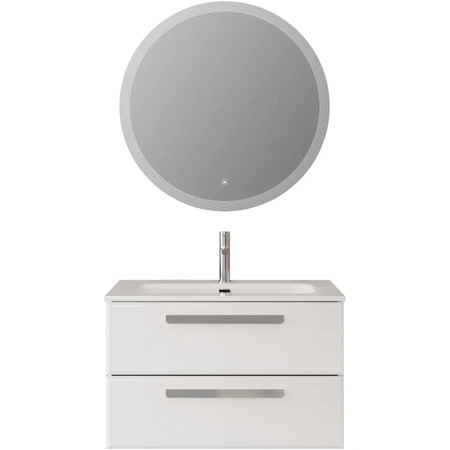 Тумба под раковину Cezares ECO-CER-N-800-2C-SO-BL Bianco Lucido без ручек