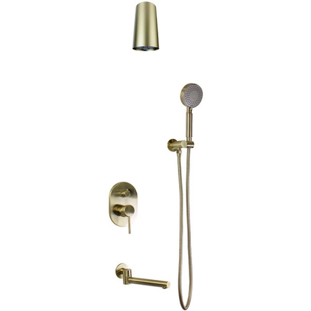 Душевая система с изливом Bronze de Luxe Scandi 14582-501BR