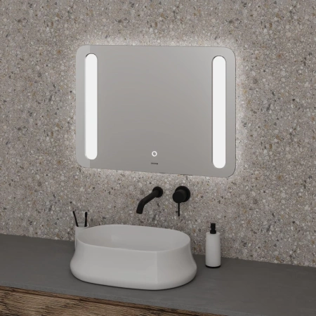 Зеркало (100х80) Grossman Lara 1310080 LED с сенсорным выключателем и гравировкой