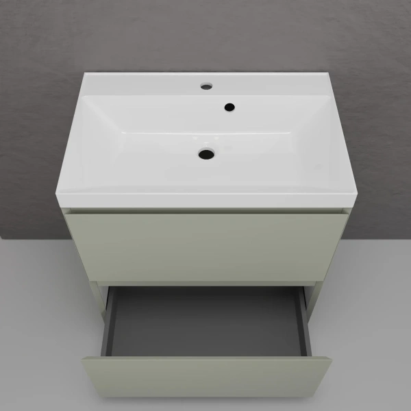 Тумба напольная без раковины 70 см Style Line Манхэттен ЛС-00002376 оливковый матовый