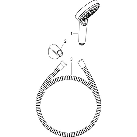 Душевой набор Hansgrohe Vernis Blend Vario EcoSmart 26278000, хром