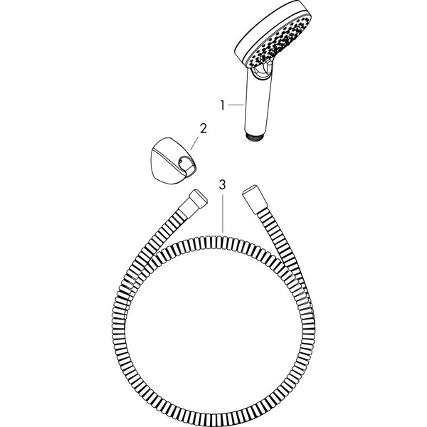 Душевой набор Hansgrohe Vernis Blend Vario EcoSmart 26278000, хром