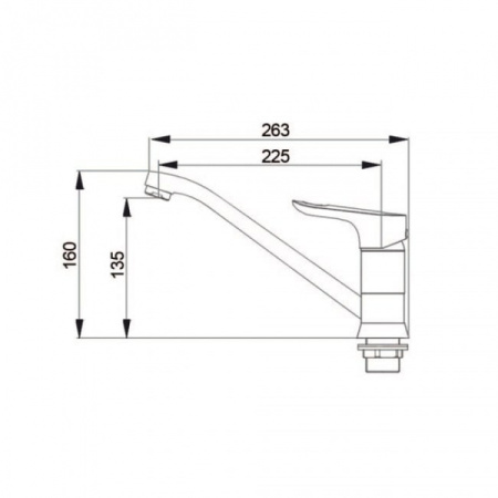 Смеситель для кухонной мойки Raiber Primo R5005
