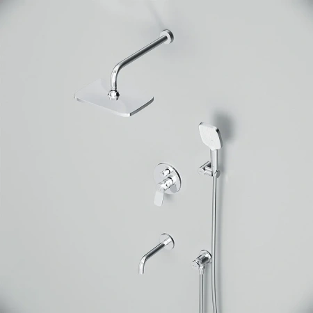 Душевой комплект с изливом Am.Pm X-Joy FB85A3RH40 хром