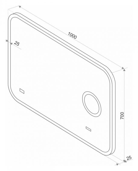 Зеркало (100х70) Misty Стайл B 135 ЗЛП256