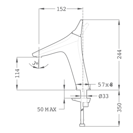 Смеситель для раковины Teka Sense 913860200 хром