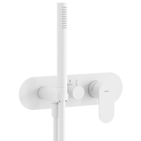 Смеситель для душа Ravak Eleganta EL 068.10WV.O3+S X070259 белый вельвет