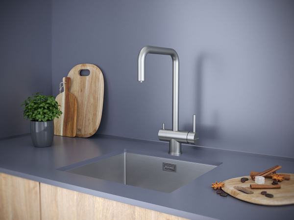 Смеситель для кухни с подключением к фильтру  Paulmark Wetter We213030-SS