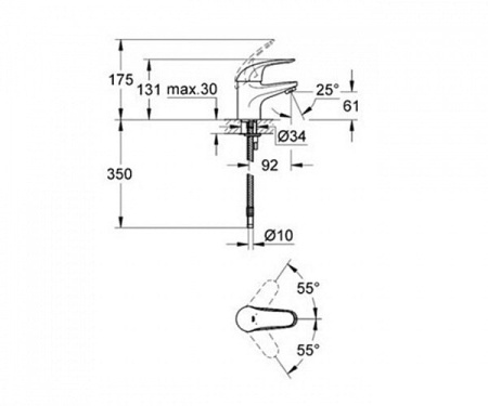 Набор смесителей 3в1 GROHE Euroeco 124428 Набор смесителей 3в1 GROHE Euroeco 124428