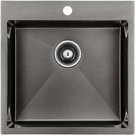 Кухонная мойка Paulmark   Kroner PM215151-GM вороненая сталь