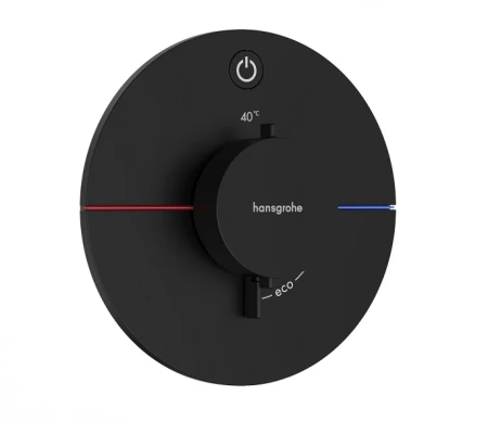 Термостат для душа Hansgrohe ShowerSelect Comfort S 15553670 черный матовый