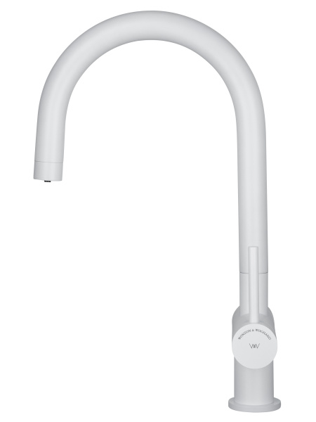 Смеситель для кухни c подключением фильтра WONZON & WOGHAND, белый матовый WW-3211-MW Смеситель для кухни c подключением фильтра WONZON & WOGHAND, белый матовый WW-3211-MW