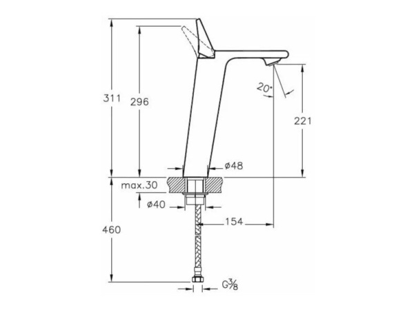 Смеситель для раковины Vitra MEMORIA A42331