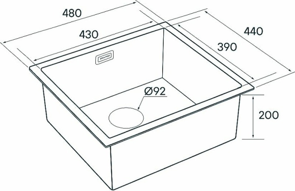 Кухонная мойка Paulmark Weser PM804844-BG брашированное золото