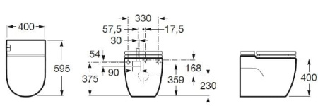 Унитаз приставной Roca Meridian In-Tank 893303000