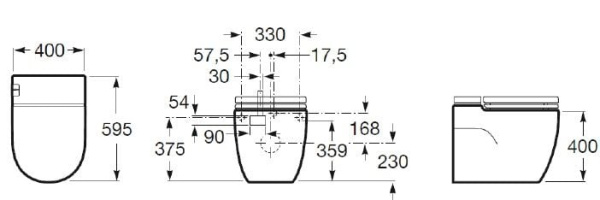 Унитаз приставной Roca Meridian In-Tank 893303000