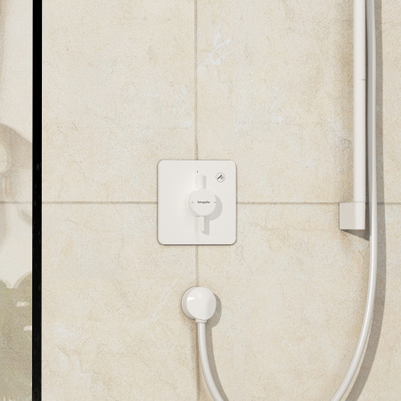 Смеситель для душа Hansgrohe DuoTurn Q 75614700 белый матовый