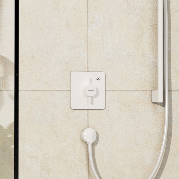 Смеситель для душа Hansgrohe DuoTurn Q 75614700 белый матовый