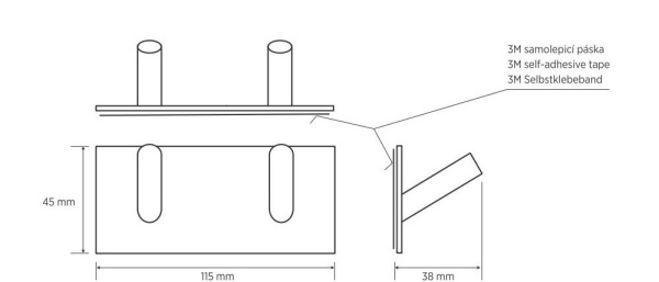 Крючок двойной, блеск Bemeta Easy 163106271