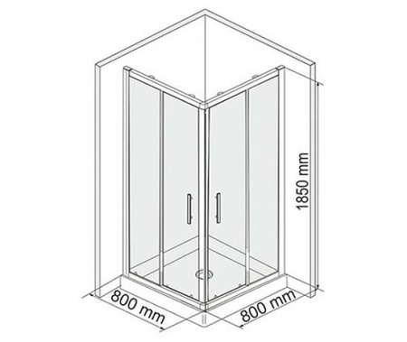Душевой уголок WasserKraft Amper 29S02