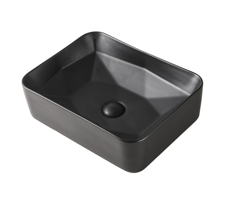 Раковина накладная (46,5х35) Orange  B02-460MB черный матовый