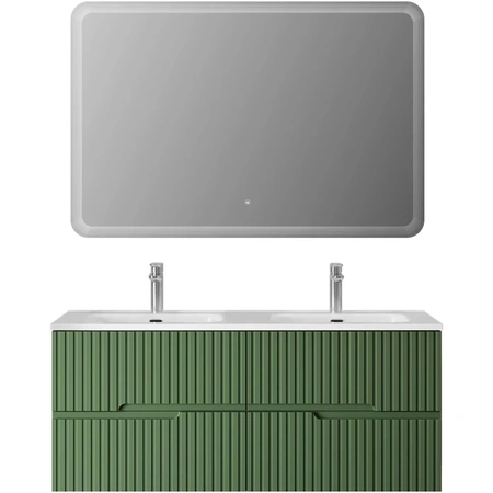 Тумба под раковину Cezares DUET-N-1200-4C-SO-2-PS-P Фисташковый софт