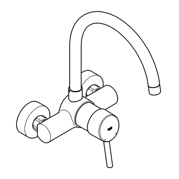 Смеситель для кухни однорычажный Grohe Concetto 32667 001 (32667001) хром