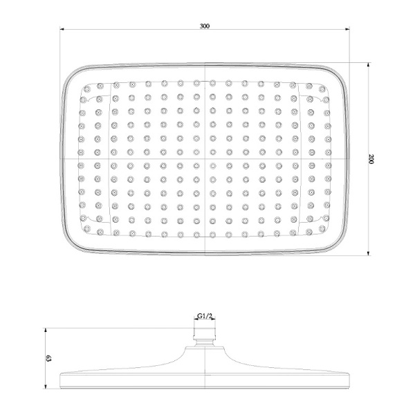 Верхний душ Lemark LM8134C Верхний душ Lemark LM8134C