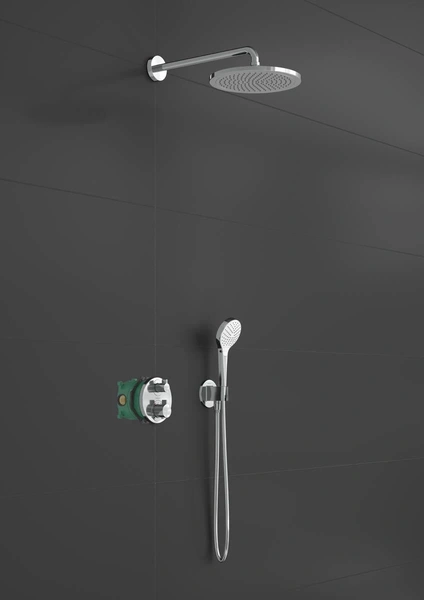 Душевой комплект с термостатом Hansgrohe Croma 280 Ecostat S 1jet 27954000 хром