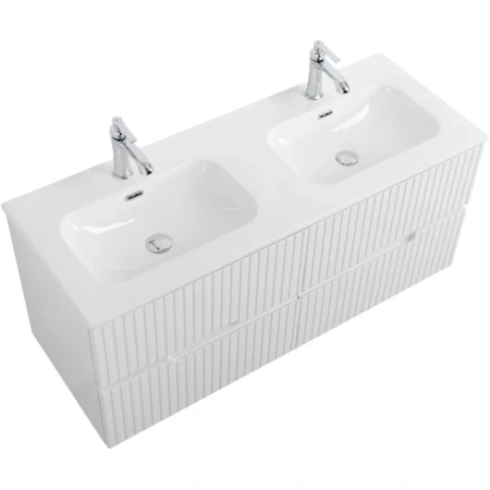 Тумба под раковину Cezares DUET-N-1200-4C-SO-2-BL Bianco Lucido