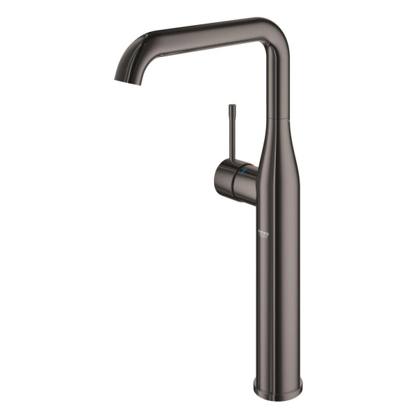 Смеситель для раковины однорычажный Grohe Essence 24170 A01 (24170A01) тёмный графит глянец