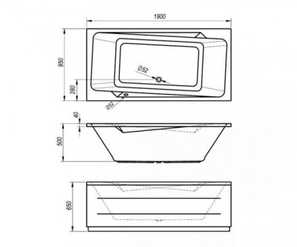 Акриловая ванна Kolpa San Norma 190