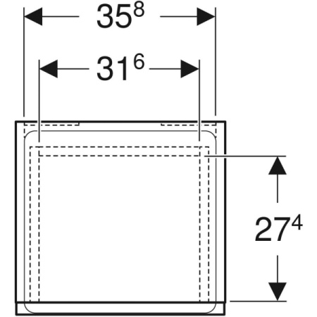 Шкафчик Geberit Renova Plan 501.921.JK.1