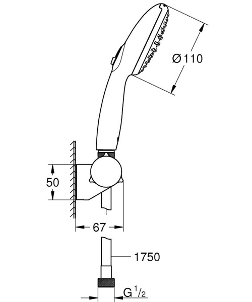 Душевой набор Grohe Tempesta II 27601 003 (27601003) Душевой набор Grohe Tempesta II 27601 003 (27601003)