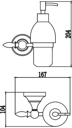 Дозатор для жидкого мыла Savol 68а S-06831A