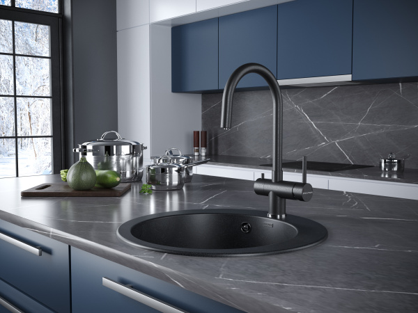 Смеситель для кухни с подключением к фильтру  Paulmark Heller He213218-418