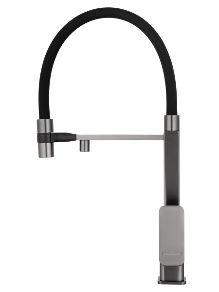 Смеситель для кухни с гибким изливом и подключением фильтра WONZON & WOGHAND, темный графит WW-88458012-BGM Смеситель для кухни с гибким изливом и подключением фильтра WONZON & WOGHAND, темный графит WW-88458012-BGM