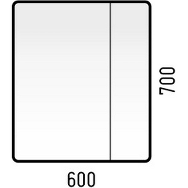 Зеркальный шкаф (60х70) Corozo Монро 60 SD-00000724