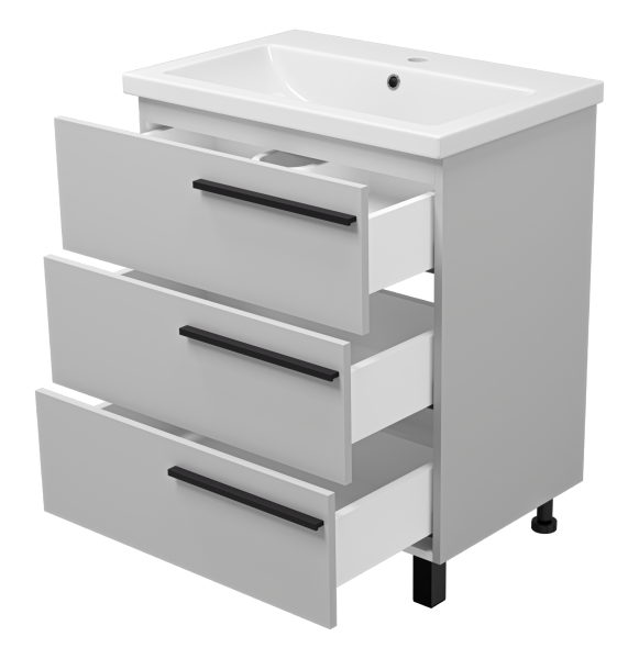 Тумба с раковиной Misty Ненси 70 УТ000015706