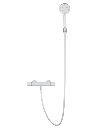 Смеситель для душа с термостатом WONZON & WOGHAND INN 6, белый матовый WW-B2029-A-MW