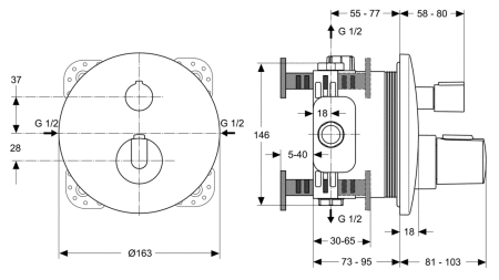 Термостат для ванны Ideal Standard Ceratherm 100 A4888AA