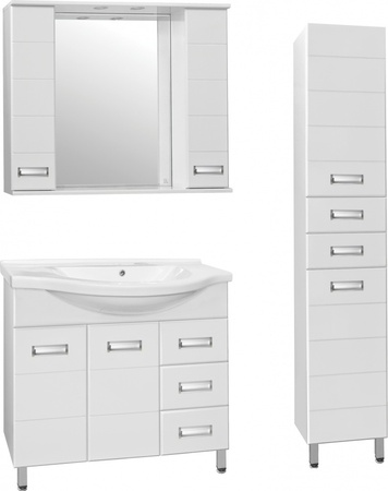 Зеркало-шкаф Style Line Ирис 100 (100x83) ЛС-00000175 белый