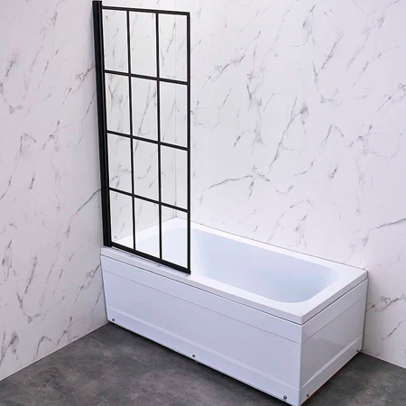 Шторка на ванну Veconi Palau PL-77L, (90x150) PL77L-90-01-C6