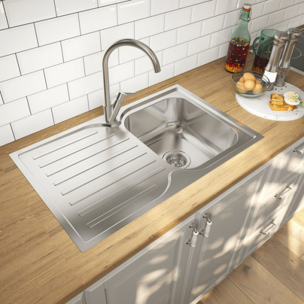 Кухонная мойка, нержавеющая сталь iddis Strit STR78SRi77, сталь