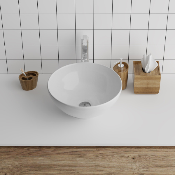 Раковина накладная (42х42) Grossman  GR-3014, белый