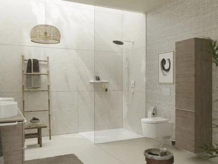 Термостат для душа на 2 потребителя Hansgrohe ShowerSelect Comfort E 15572700 белый матовый