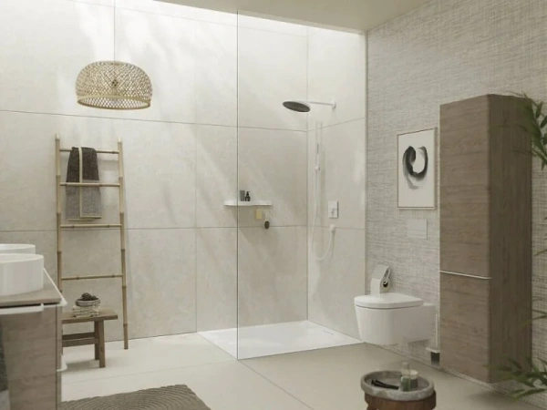 Термостат для душа на 2 потребителя Hansgrohe ShowerSelect Comfort E 15572700 белый матовый